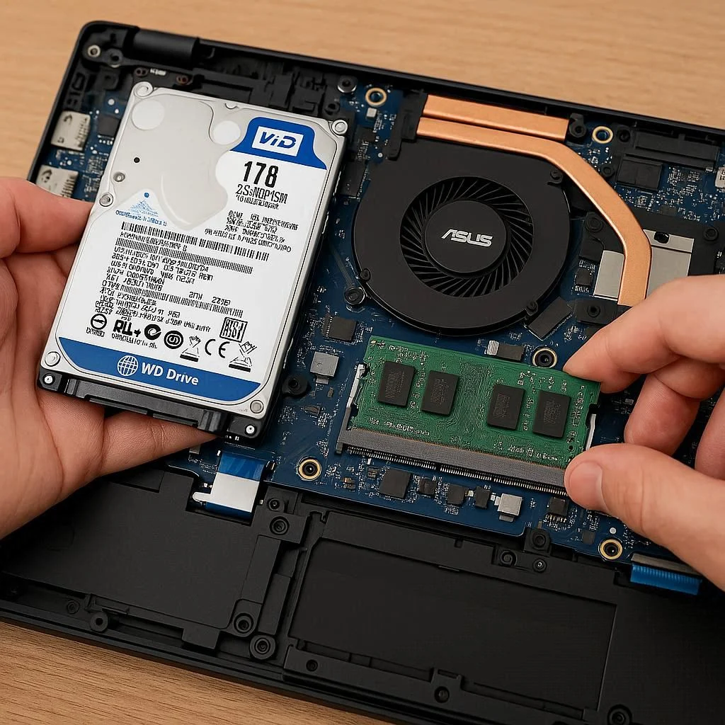 ارتقا هارد یا رم در لپ تاپ ایسوس؟