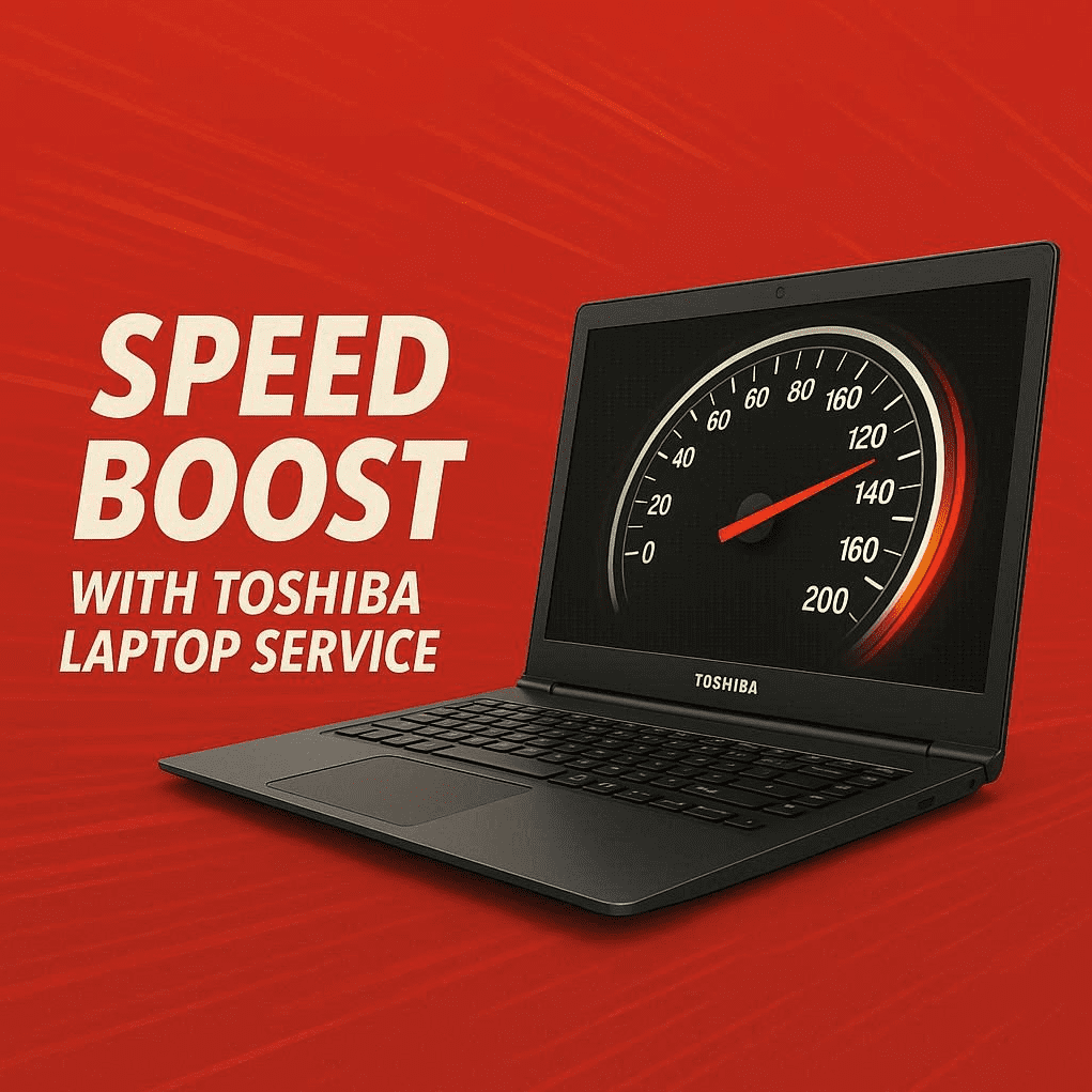 افزایش سرعت با سرویس لپ‌تاپ توشیبا