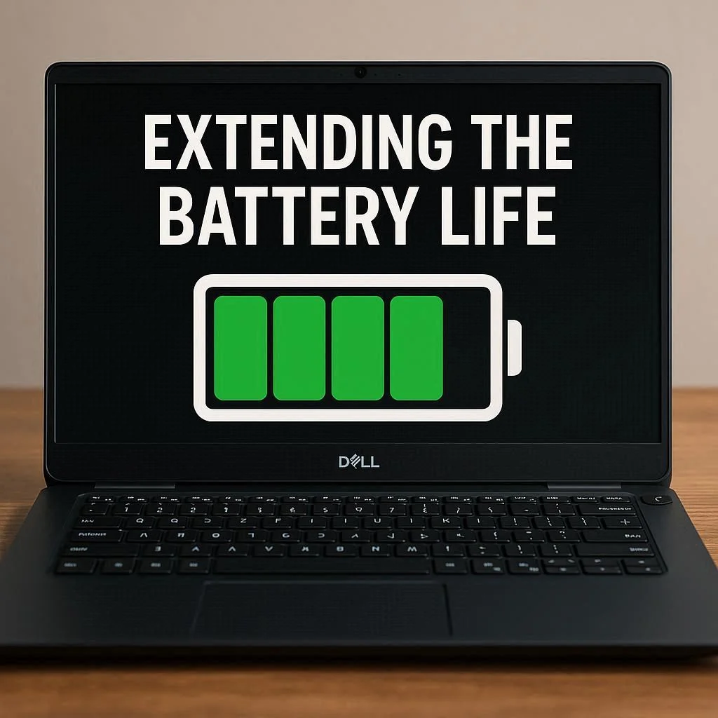 افزایش طول عمر باتری لپ‌تاپ دل