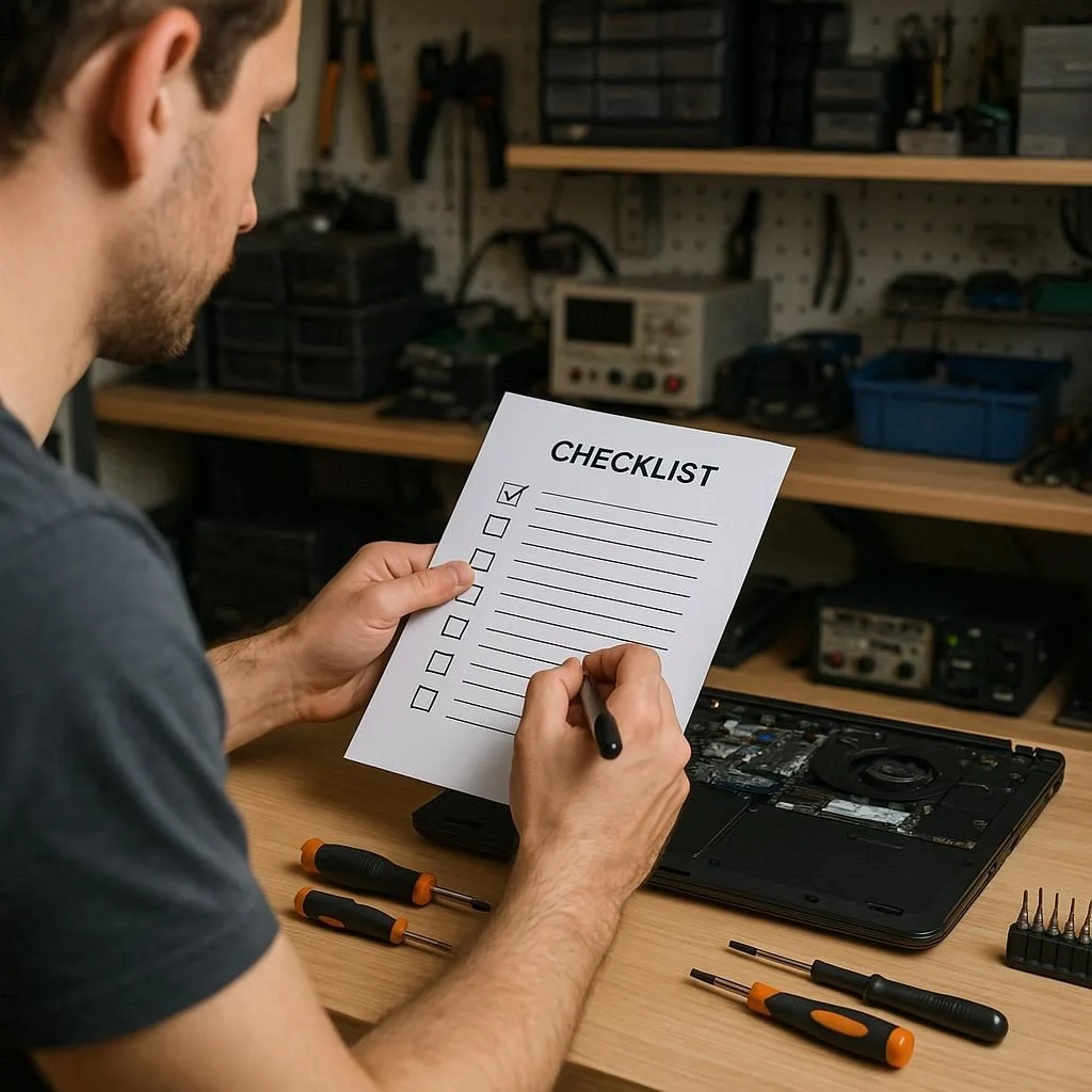 اقدامات لازم پیش از تعمیر قاب سامسونگ