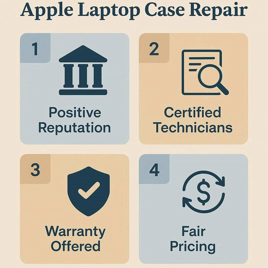انتخاب مرکز معتبر برای تعمیر قاب لپ تاپ اپل