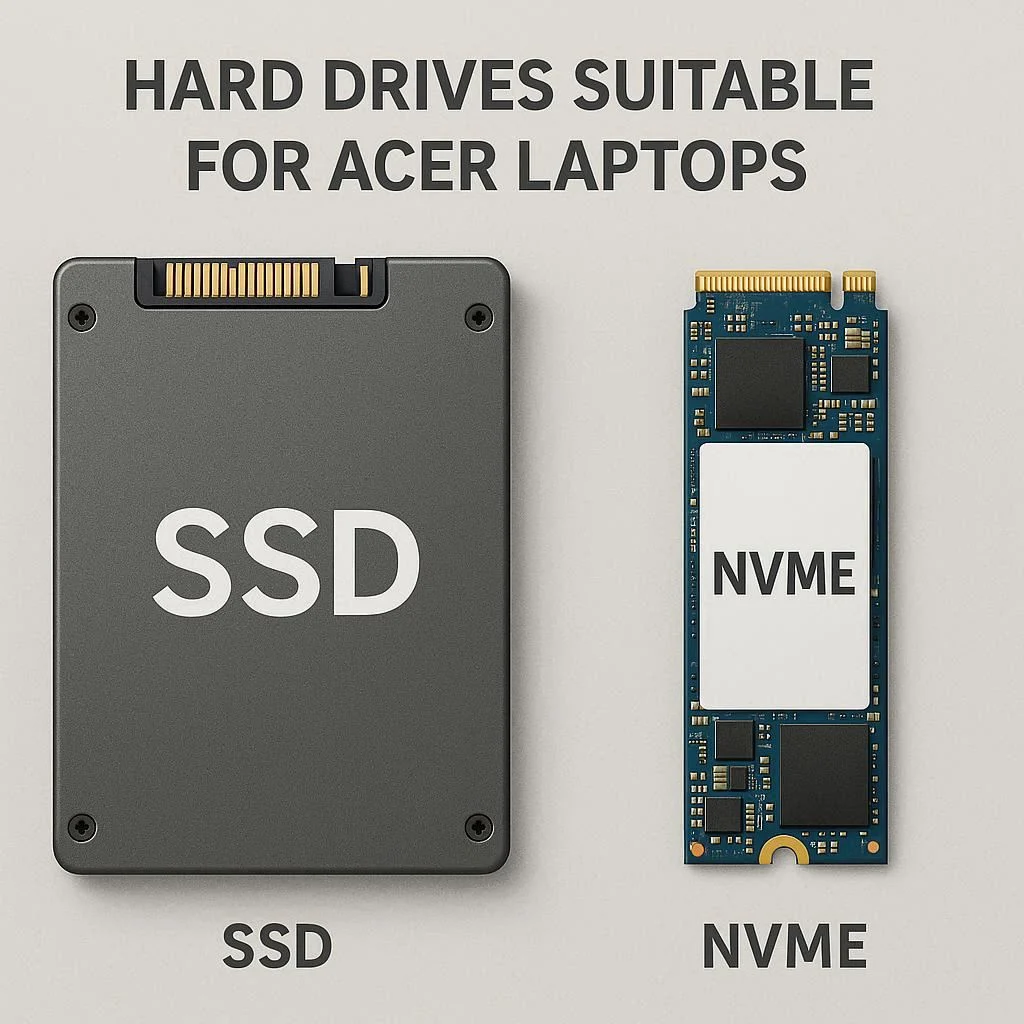 انواع هارد مناسب لپ تاپ ایسر