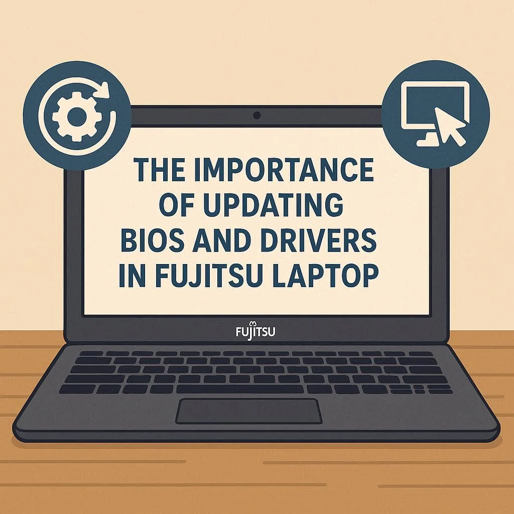 اهمیت به‌روزرسانی بایوس و درایورها در لپ‌تاپ فوجیتسو