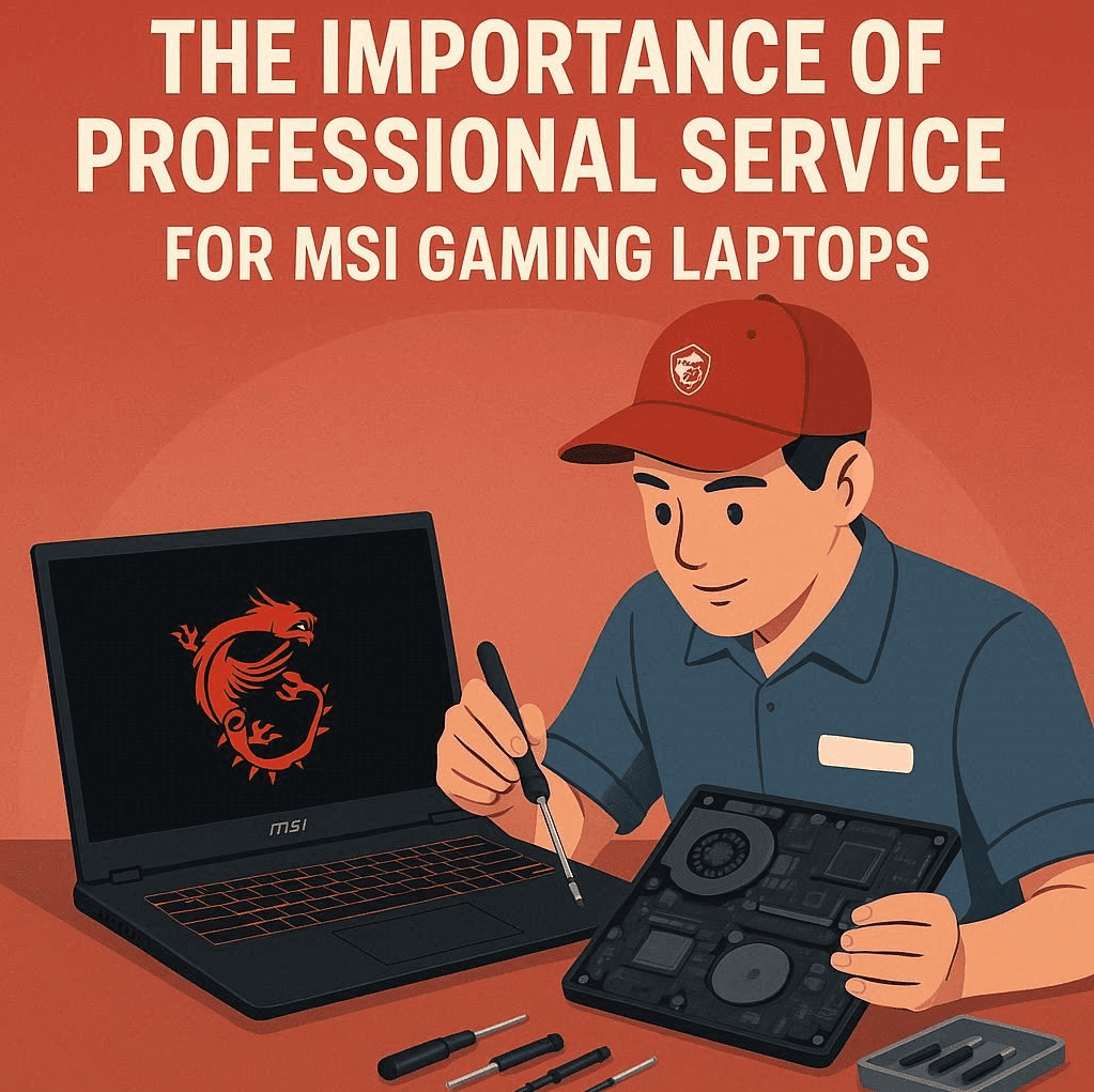 اهمیت سرویس حرفه‌ای برای لپ تاپ‌های گیمینگ MSI