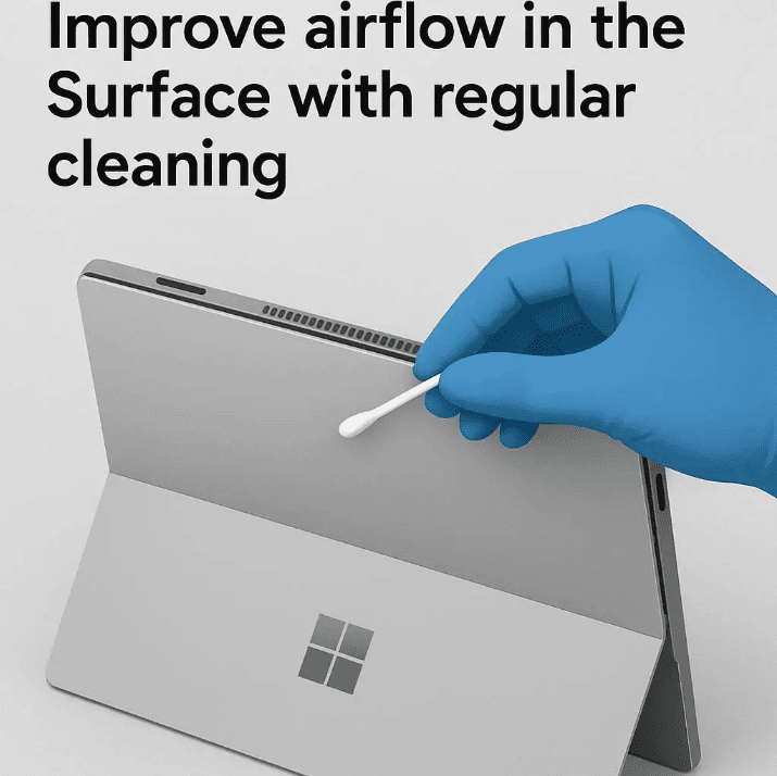 بهبود جریان هوا در سرفیس با تمیزکاری منظم