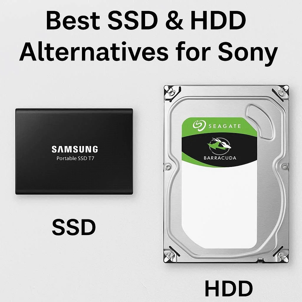 بهترین گزینه‌های SSD و HDD برای سونی