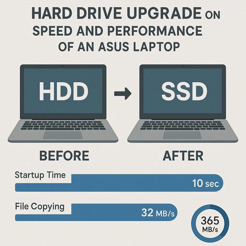 تاثیر ارتقا هارد بر سرعت و کارایی ایسوس