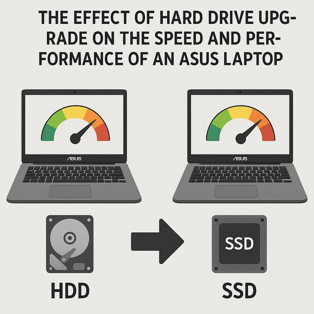 تاثیر ارتقا هارد بر سرعت و کارایی لپ تاپ ایسوس