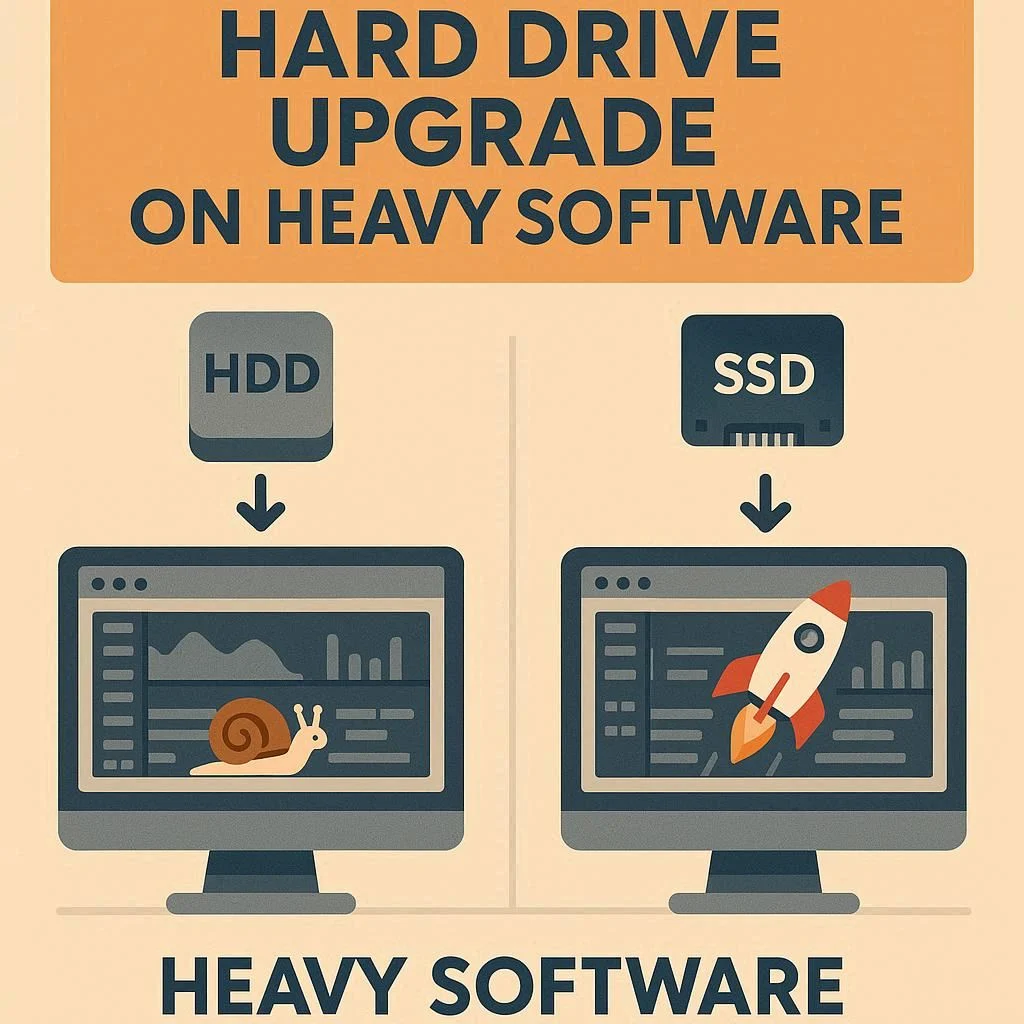تاثیر ارتقا هارد بر نرم‌افزارهای سنگین