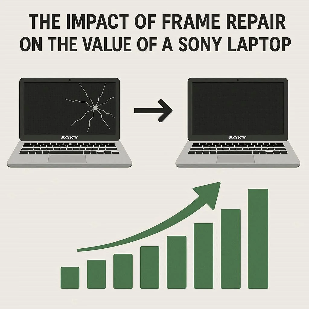 تاثیر تعمیر قاب بر ارزش لپ تاپ سونی