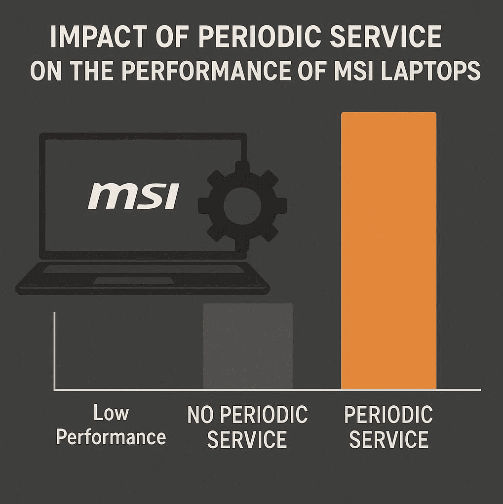 تاثیر سرویس دوره‌ای بر عملکرد لپ تاپ‌های MSI
