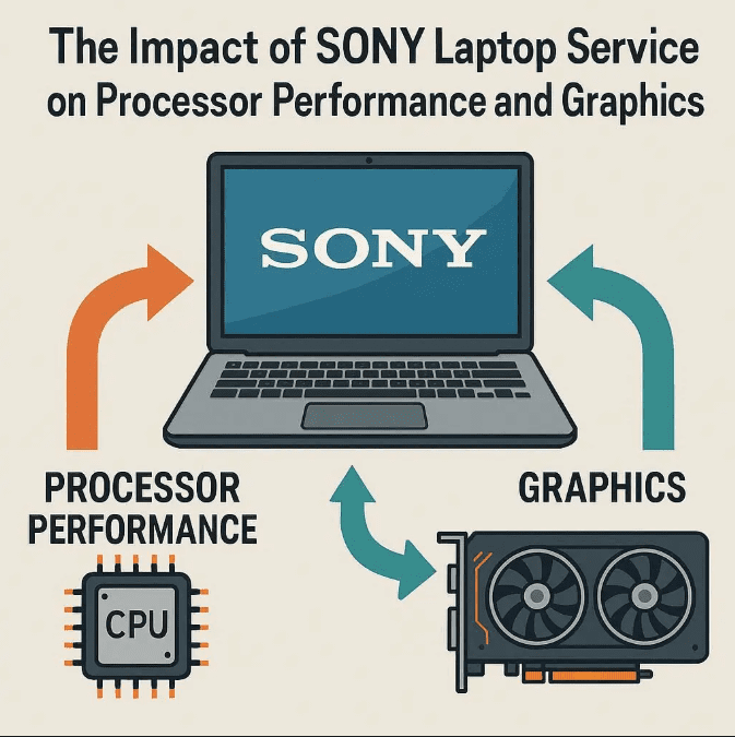 تاثیر سرویس لپ تاپ سونی بر عملکرد پردازنده و گرافیک