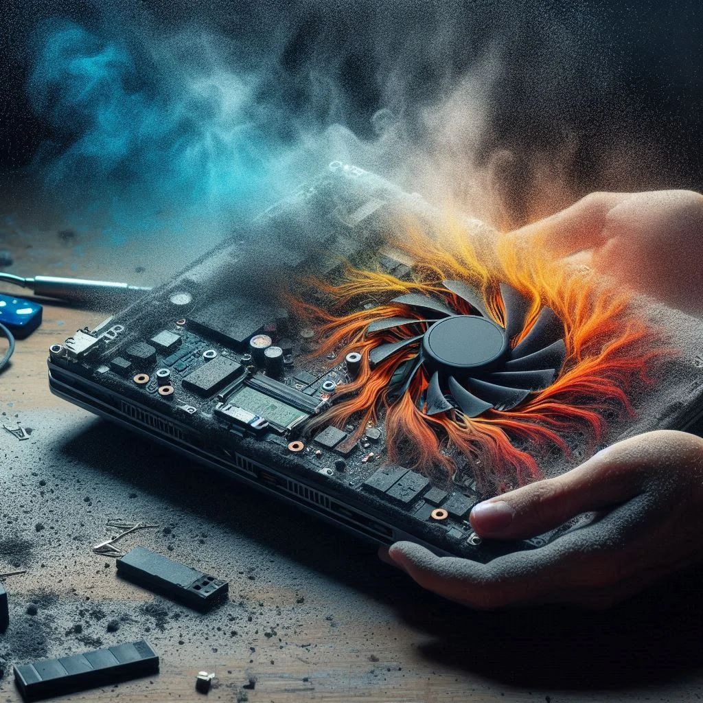 تاثیر گردگیری فن در عملکرد لپ تاپ سونی