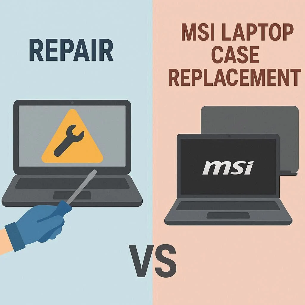 تعمیر در برابر تعویض قاب لپ تاپ MSI؛ کدام بهتر است؟