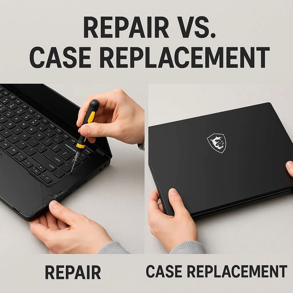 تعمیر در برابر تعویض قاب لپ تاپ MSI؛ کدام بهتر است؟