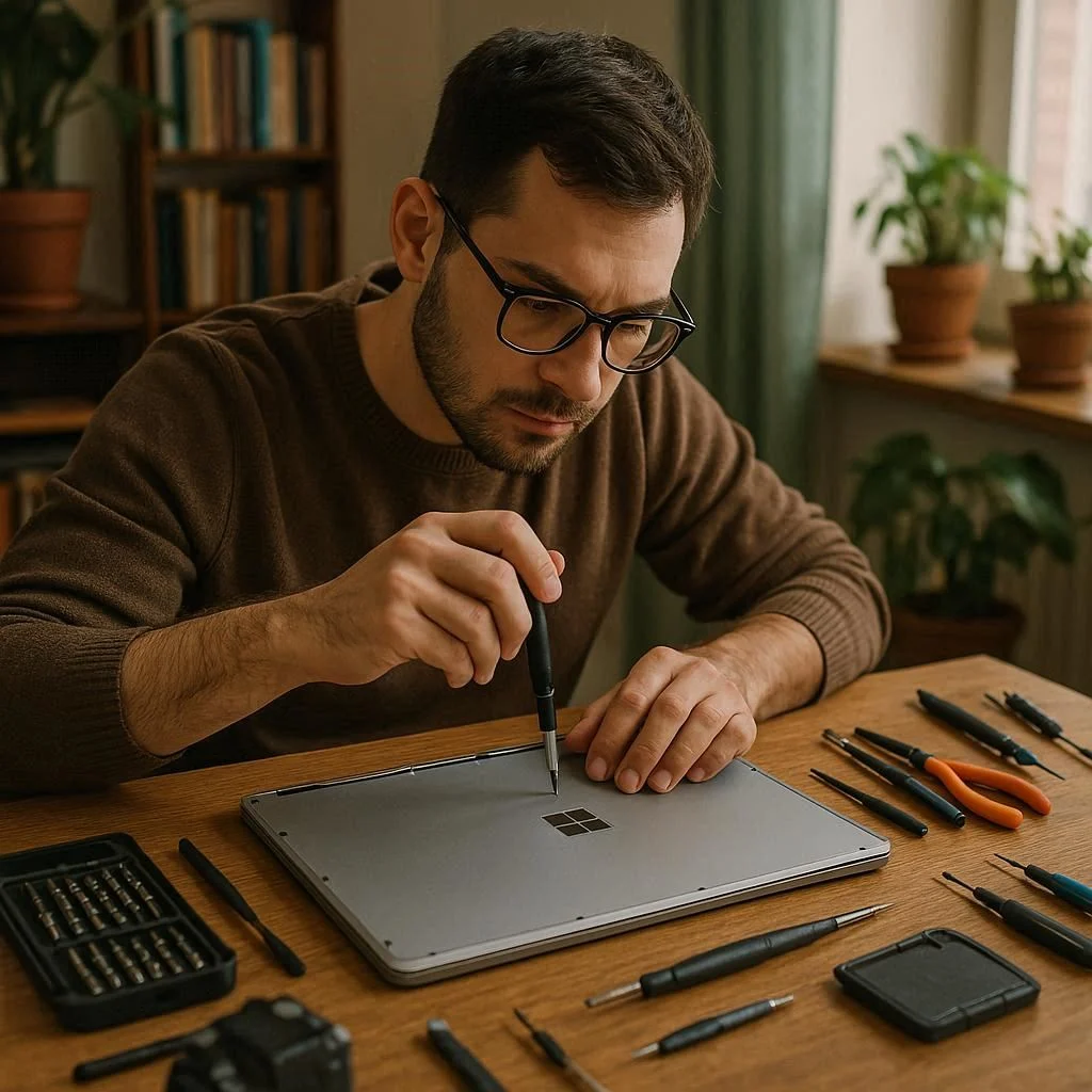 تعمیر و تعویض قاب لپ تاپ سرفیس در خانه یا متخصص