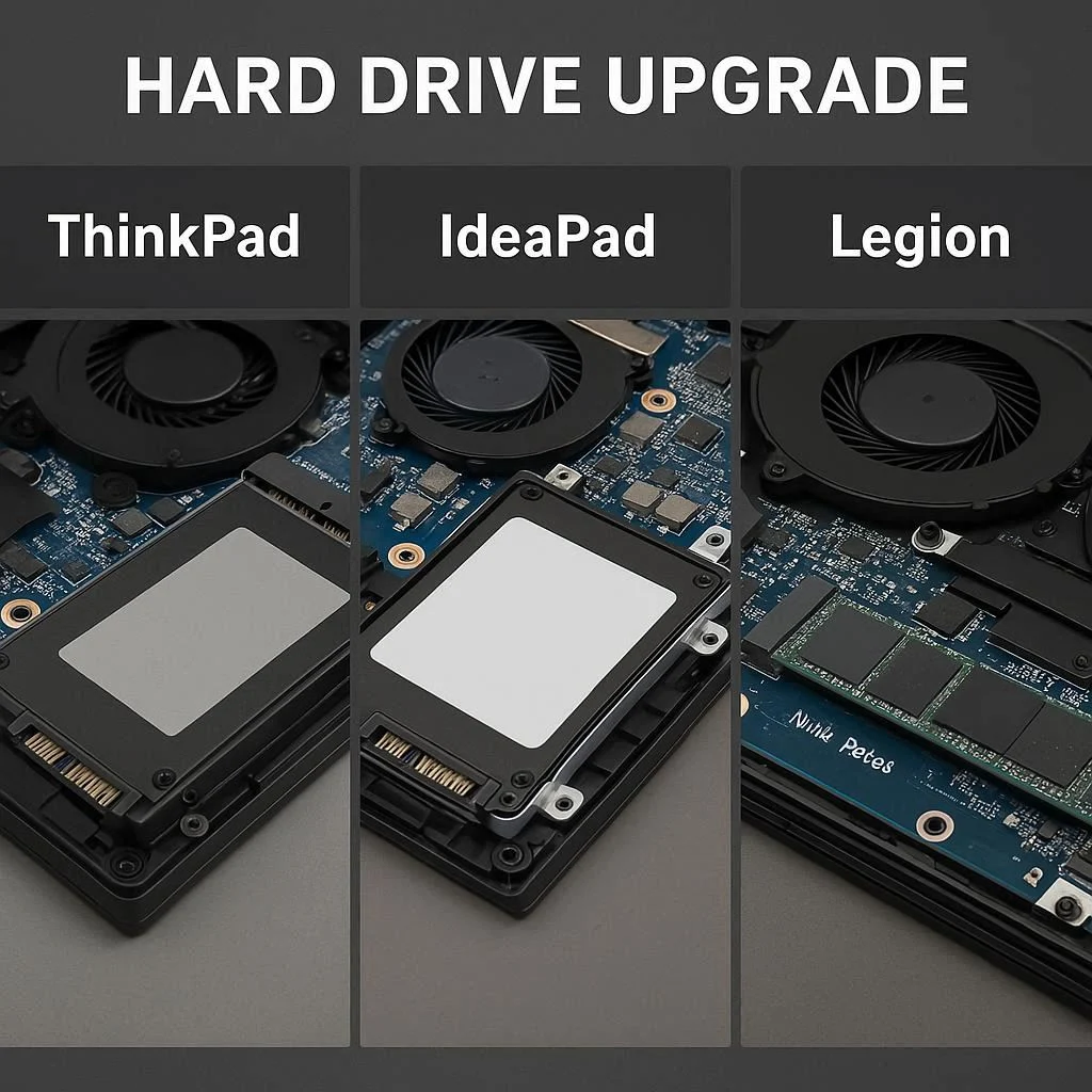 تفاوت ارتقا هارد در سری‌های ThinkPad، IdeaPad و Legion