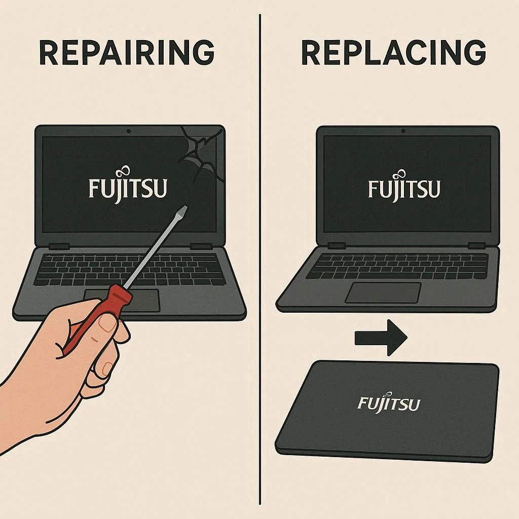 تفاوت تعمیر و تعویض فوجیتسو