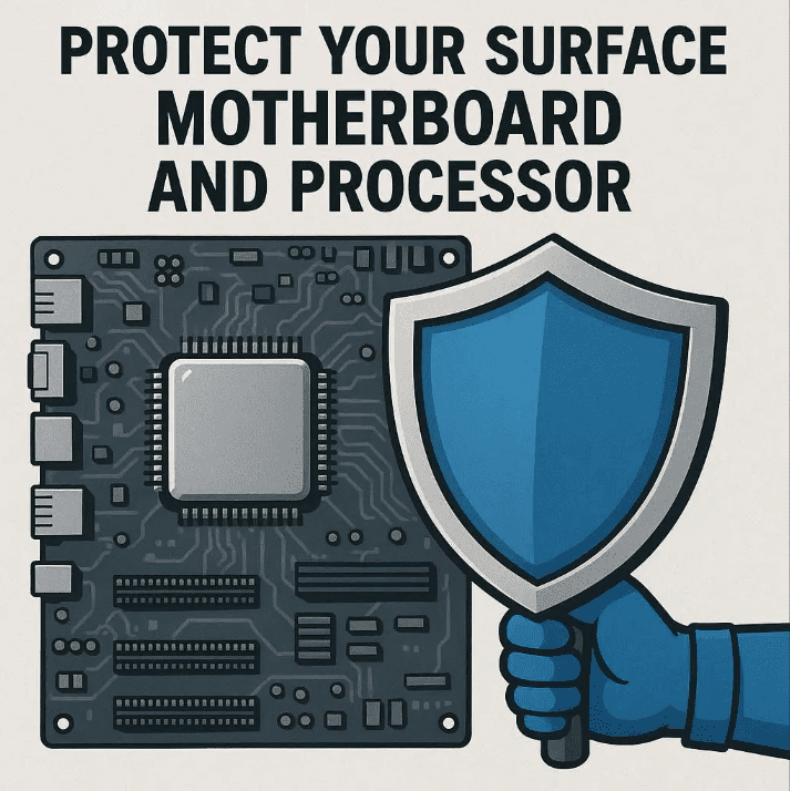 حفاظت از مادربورد و پردازنده سرفیس با سرویس