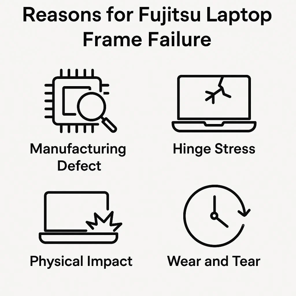دلایل آسیب دیدن قاب لپ تاپ فوجیتسو