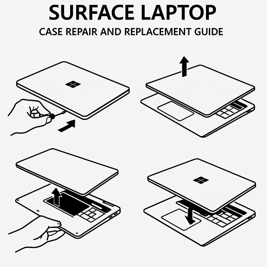 راهنمای تعمیر و تعویض قاب سرفیس