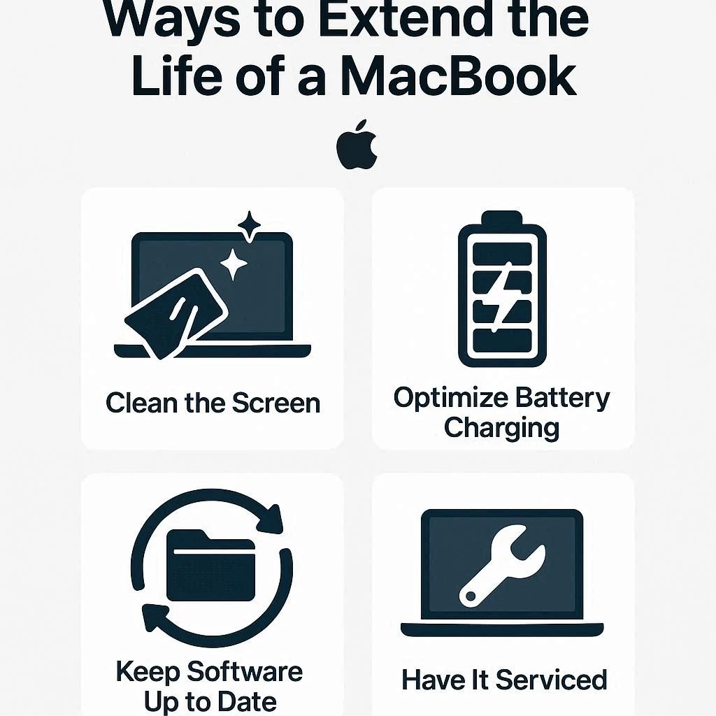 راه‌های افزایش عمر مک‌بوک با سرویس اپل