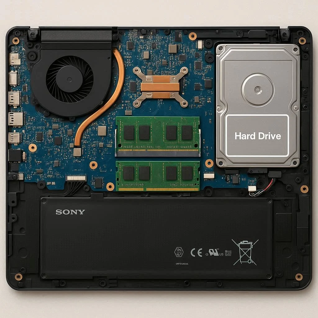 ساختار سخت‌افزاری سونی و جایگاه هارد