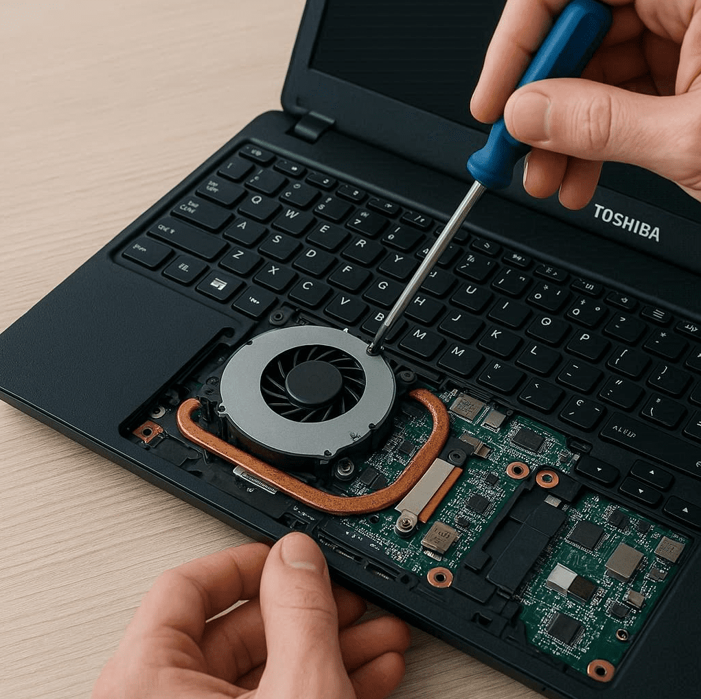 سرویس توشیبا و کاهش صدای فن