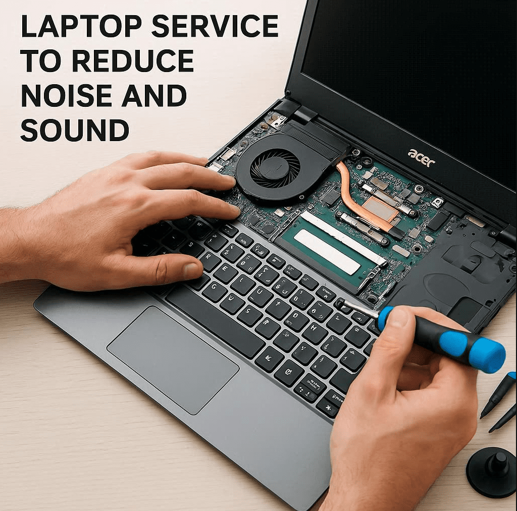 سرویس لپ تاپ ایسر برای کاهش نویز و صدا
