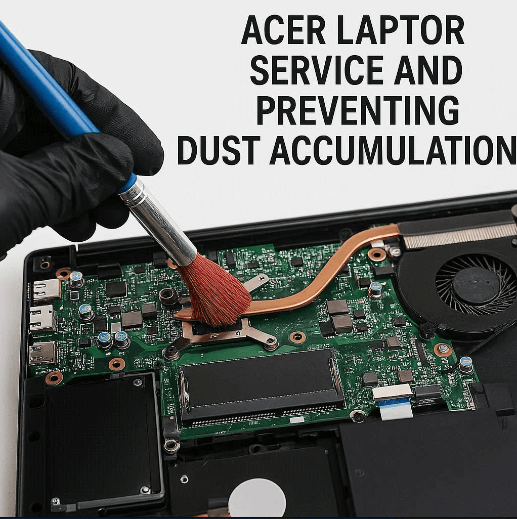 سرویس لپ تاپ ایسر و جلوگیری از تجمع گرد و غبار