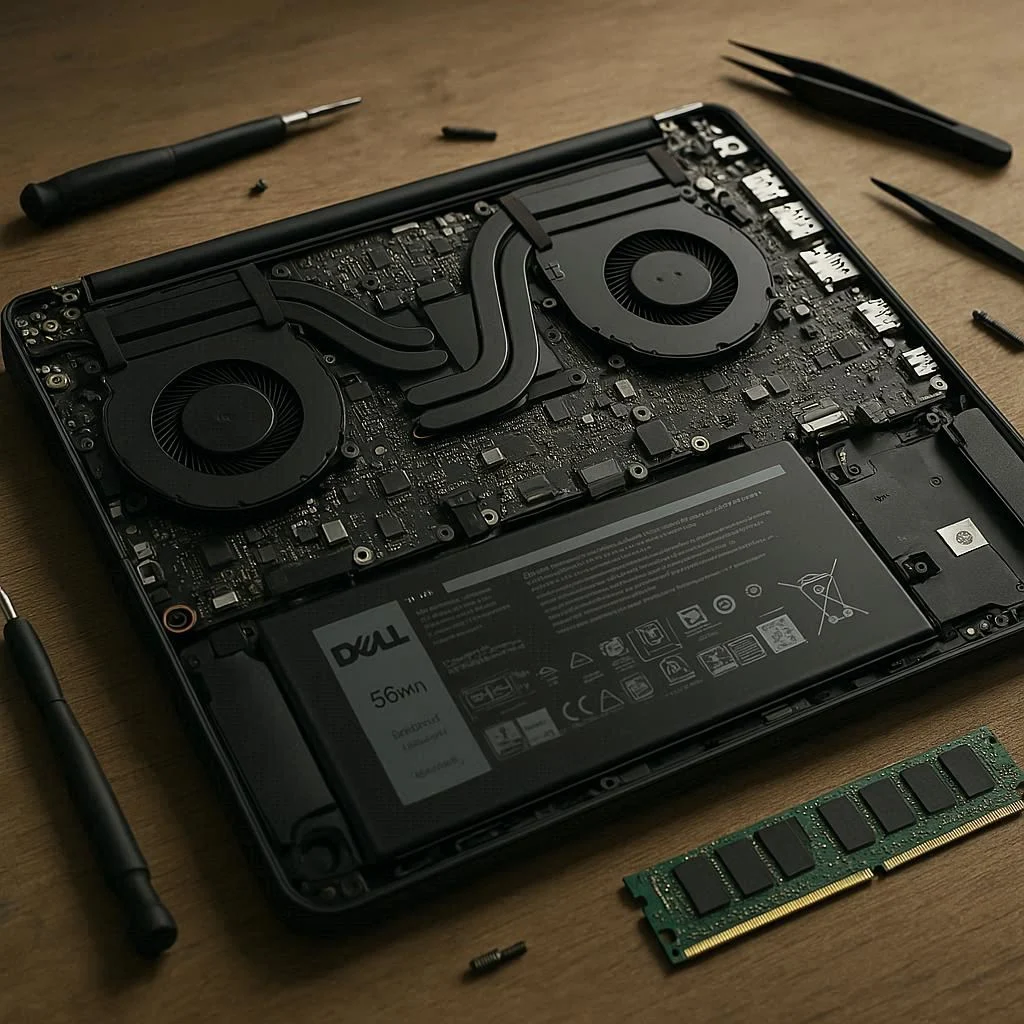 سرویس لپ تاپ دل و سیستم خنک‌کننده