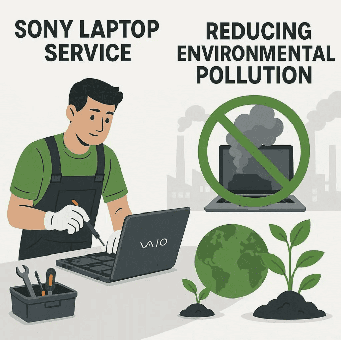 سرویس لپ تاپ سونی و کاهش آلودگی‌های محیطی دستگاه