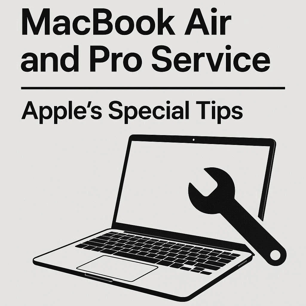 سرویس مک‌بوک ایر و پرو نکات ویژه