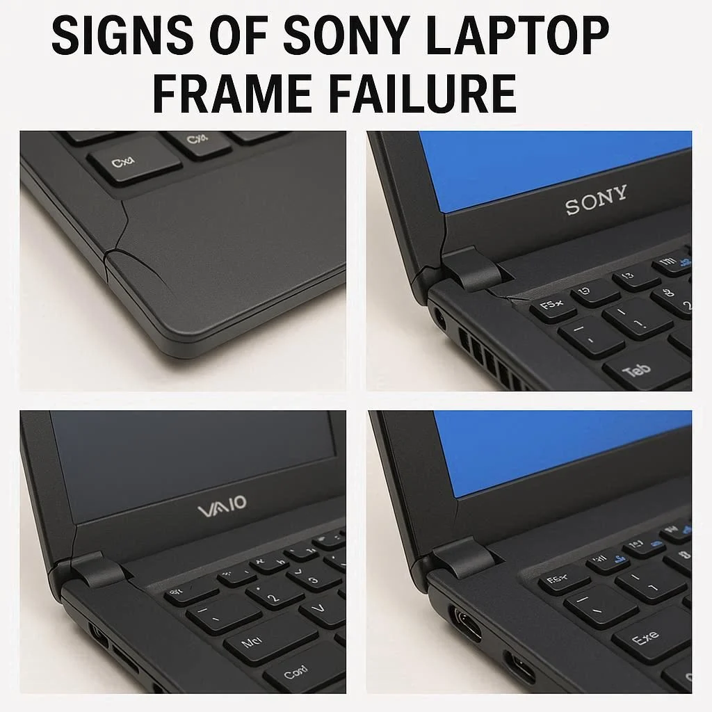 علائم خرابی قاب لپ تاپ سونی