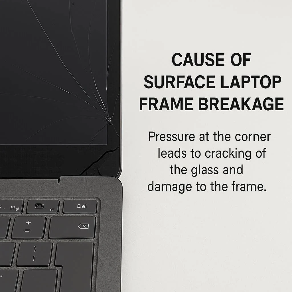 علت شکستگی قاب سرفیس