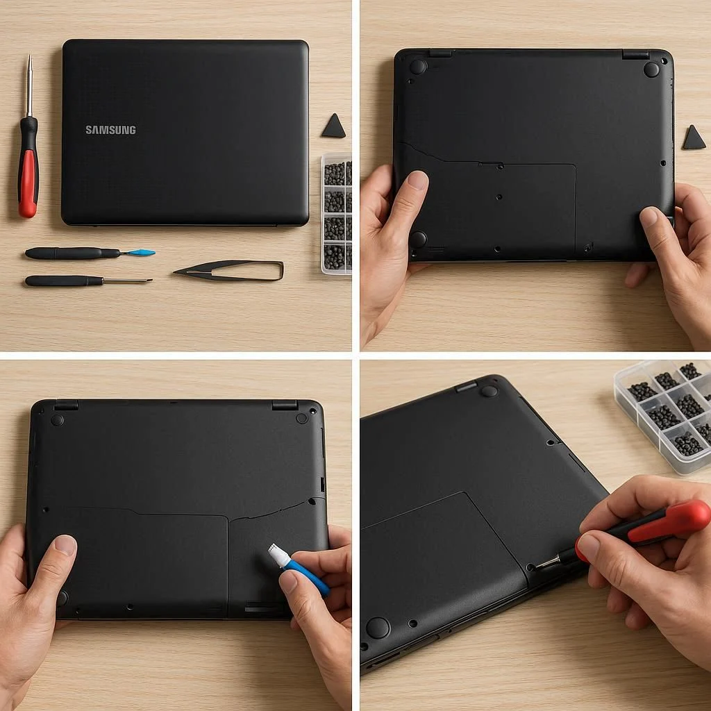 مراحل تعمیر قاب سامسونگ