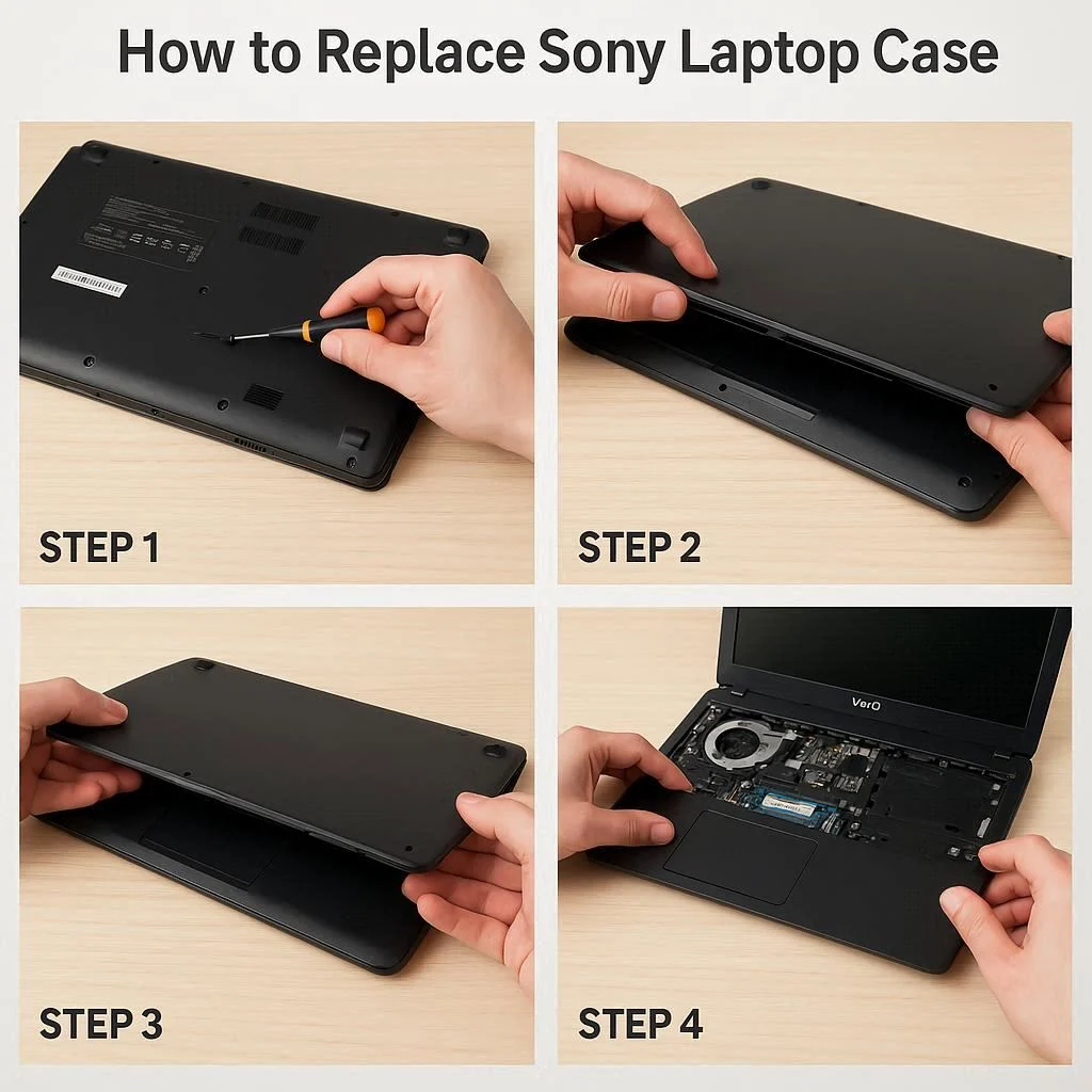 مراحل تعویض قاب سونی بدون آسیب