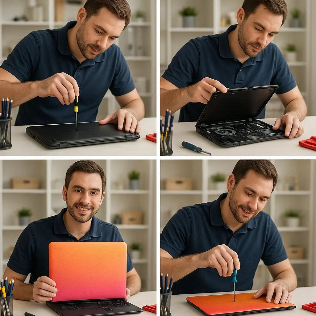 مراحل تعویض قاب لنوو