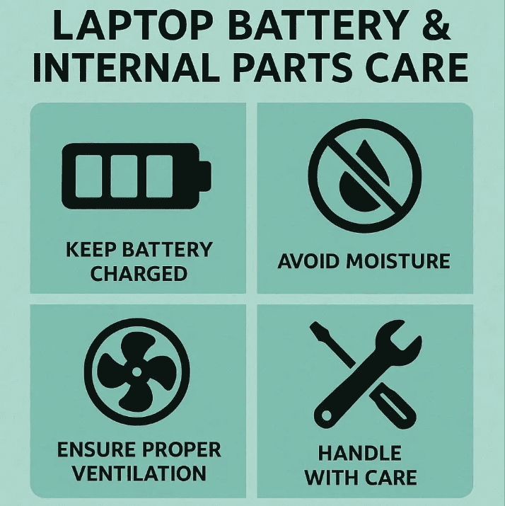مراقبت از باتری و قطعات داخلی با سرویس