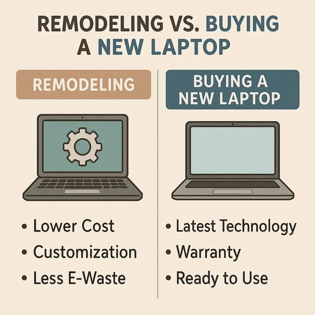 مزایای بازسازی در برابر خرید لپ‌تاپ نو