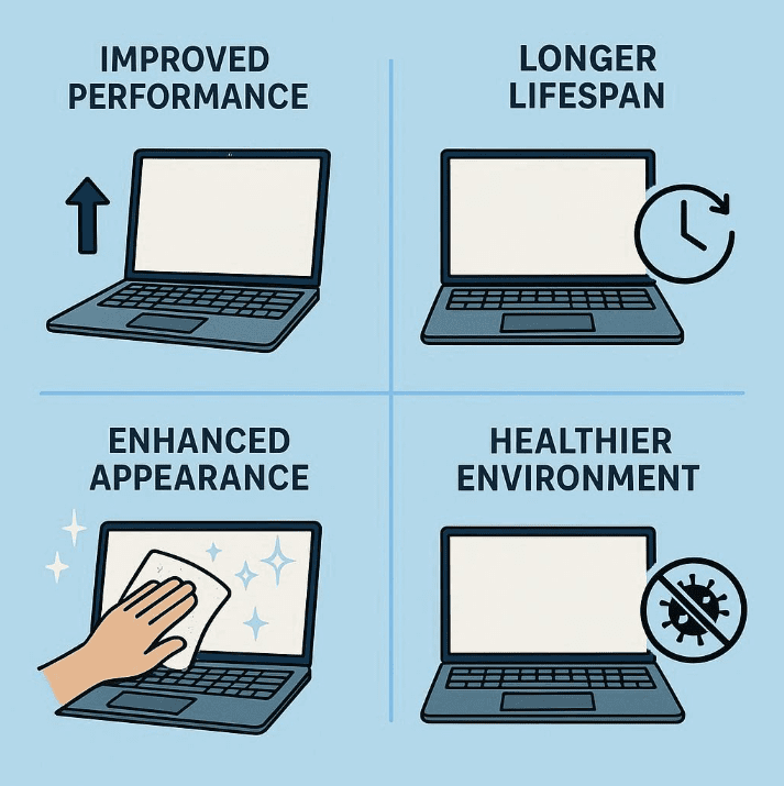 مزایای تمیزکاری دوره‌ای سرفیس