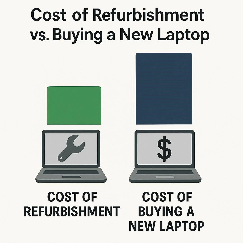 هزینه بازسازی در مقابل خرید لپ‌ تاپ نو
