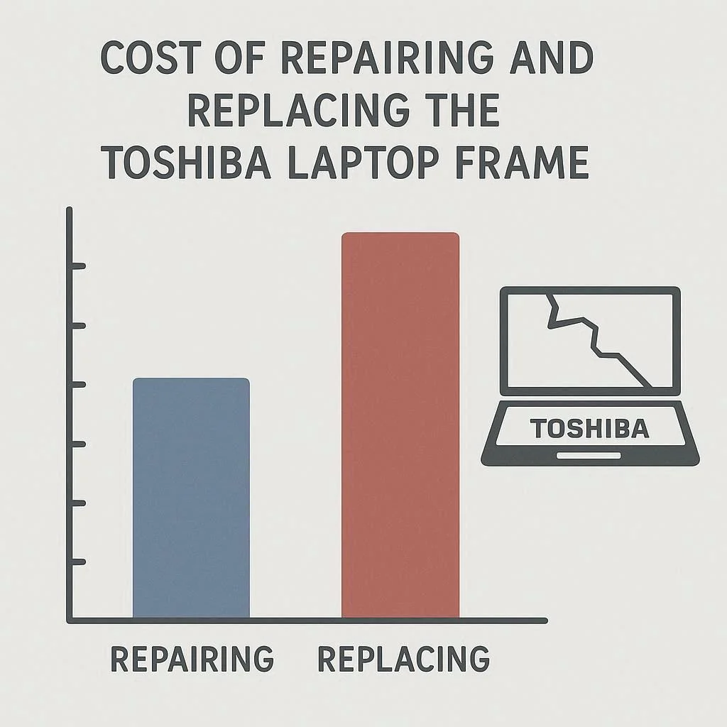 هزینه تعمیر و تعویض قاب توشیبا