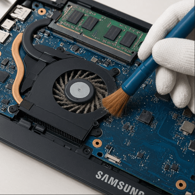 گردگیری فن و نقش آن در سرویس سامسونگ