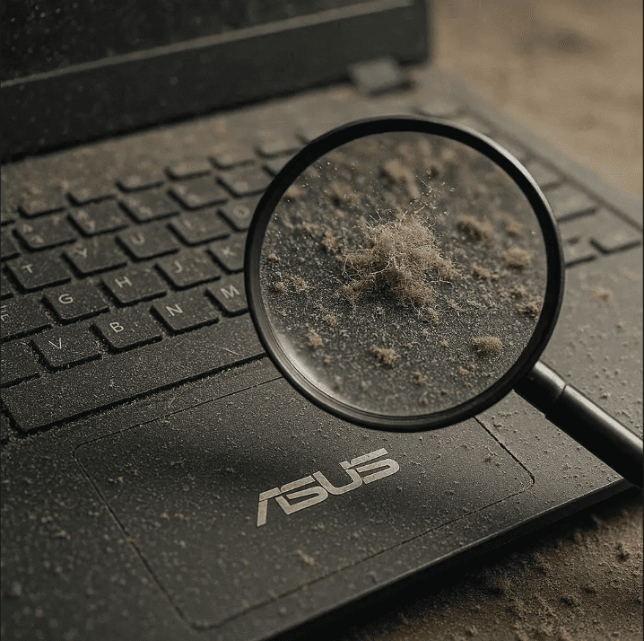 گرد و غبار چه آسیبی به لپ تاپ ایسوس می‌زند؟