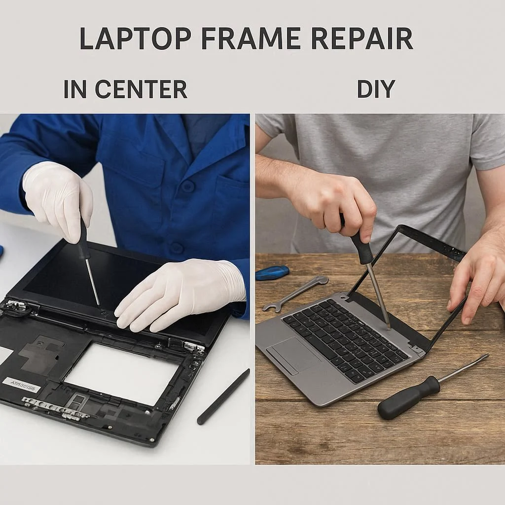 تفاوت تعمیر قاب در مراکز و DIY