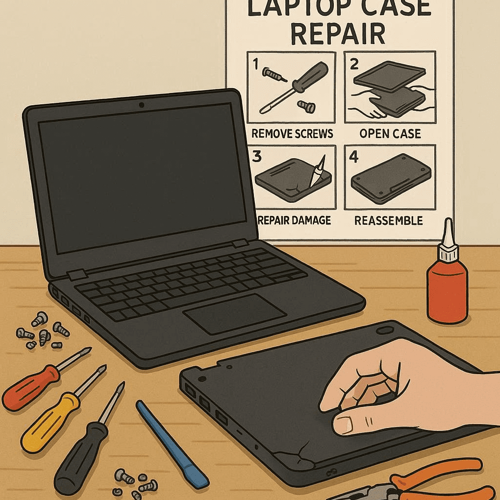 راهنمای جامع تعمیر قاب لپ تاپ