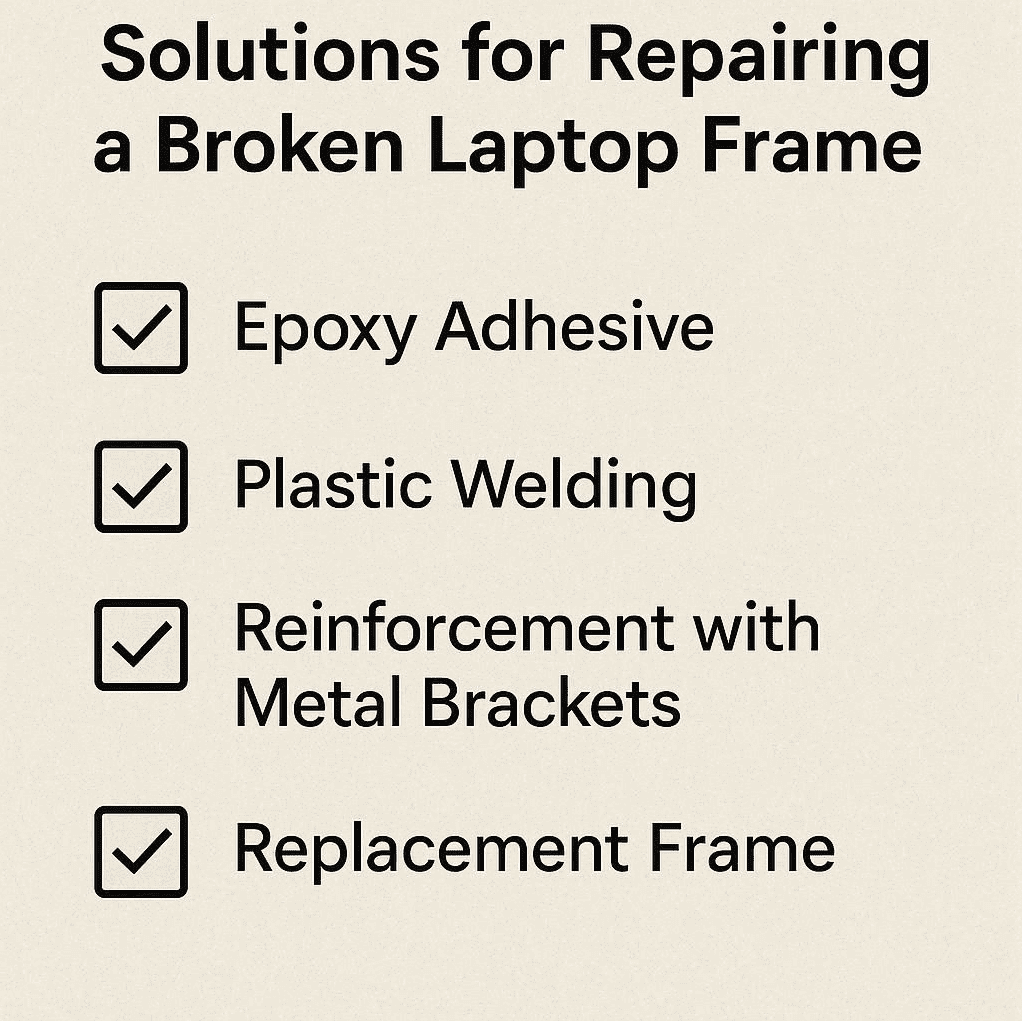 راهکارهای تعمیر قاب شکسته