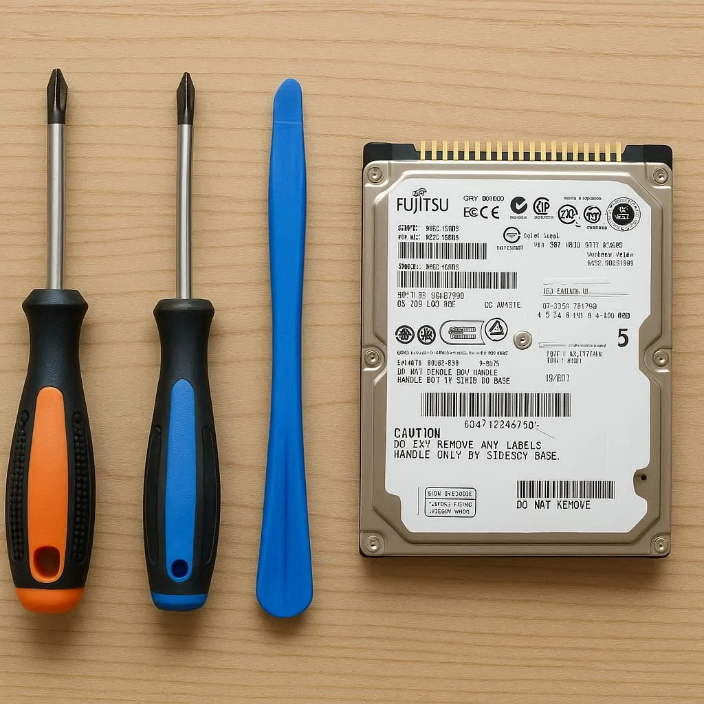 ابزارهای لازم برای تعویض هارد فوجیتسو