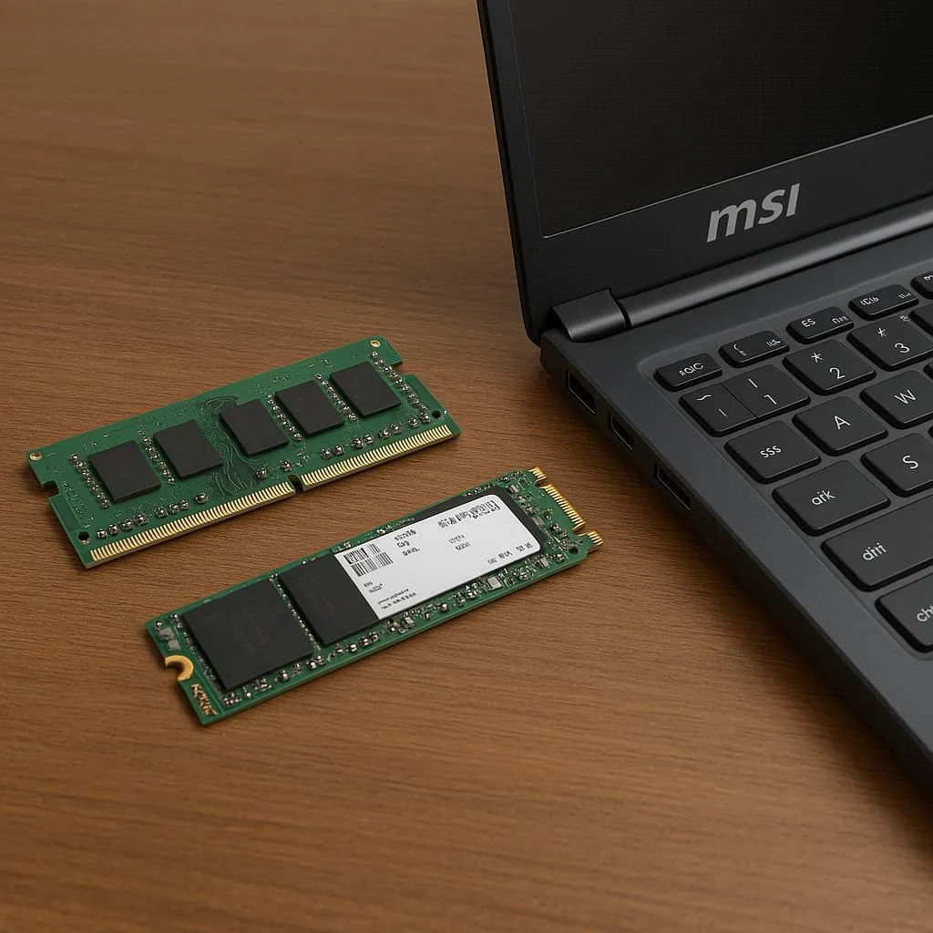 ارتقای همزمان هارد و رم لپ تاپ MSI
